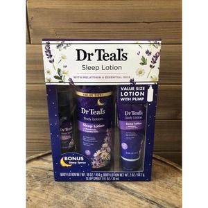 Dr Teals Sleep Lotions and Sleep Spray Kit Brand New Sealed 3 pc gift set